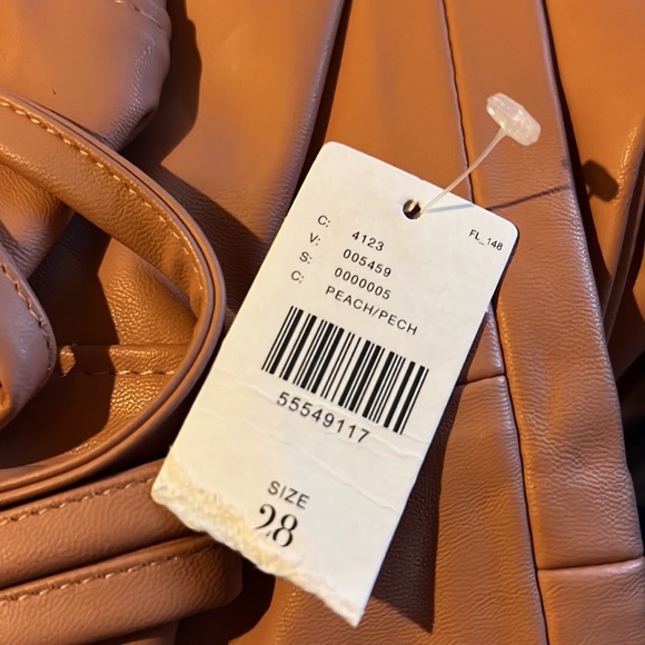 Anthropologie Chelsea Tapered Faux Leather Pants - Picture 9 of 12